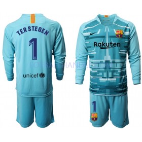 Barn Fotballdrakter Keeper FC Barcelona TER STEGEN 1 III 2019-20 Langermet